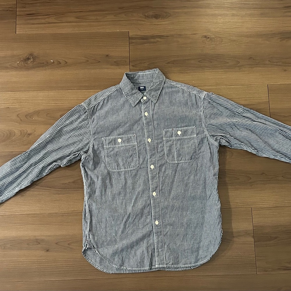 Uniqlo Japan Hickory Button Down Shirt